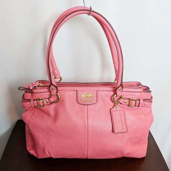 Coach Handbags - Auth. Coach Madison Leather Kara Carryall 22262